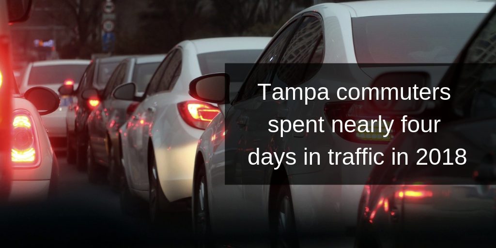 Tampa commuters spent nearly four days in traffic in 2018 - Brooks Law Group