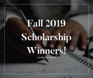 Fall 2019 Scholarship Winners!