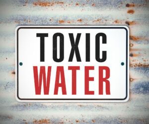 toxic water warning sign