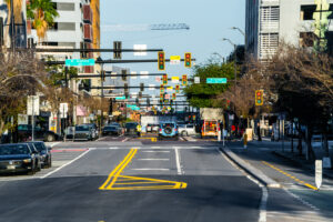Downtown Tampa intersection