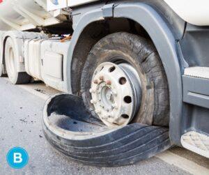Semi-Truck Tire Blowouts commonly cause accidents.